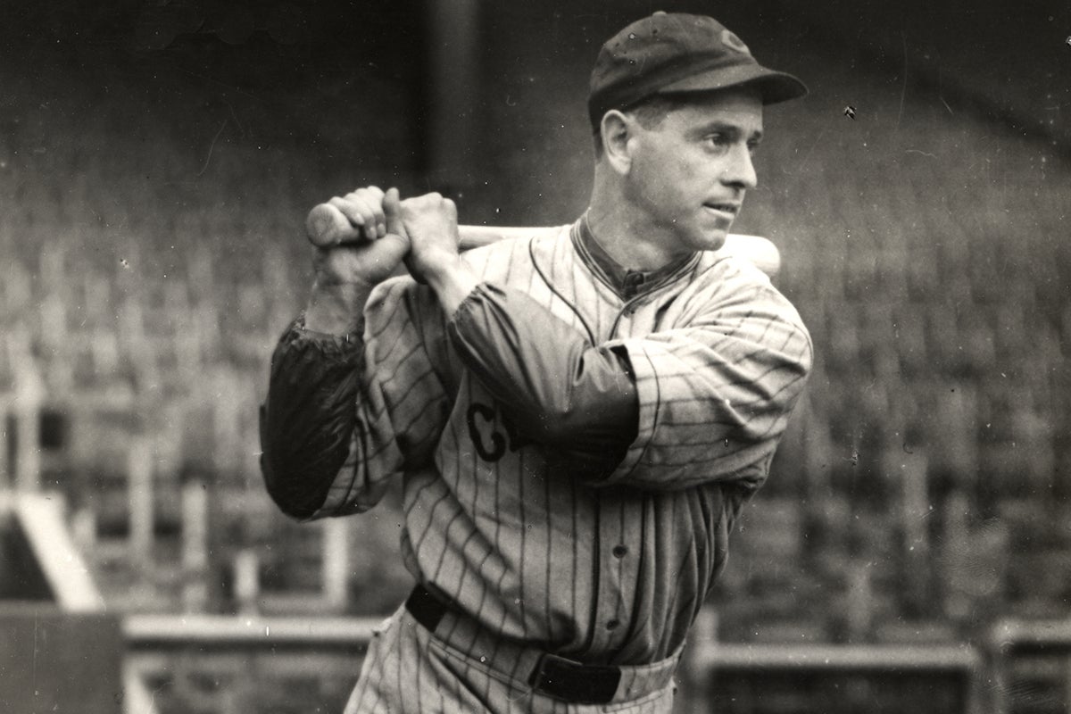 Earl Averill batting portrait